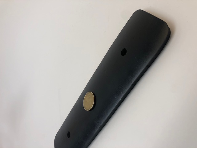 Thick solid neoprene rubber VIBRATION PAD.  Rubber materials are effective to reduce vibration in equipment.  Solid rubber has a long life and can reduce noice and wear on equipment. 